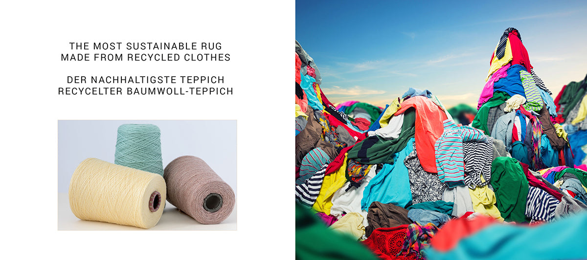 Teppiche recyclete Baumwolle