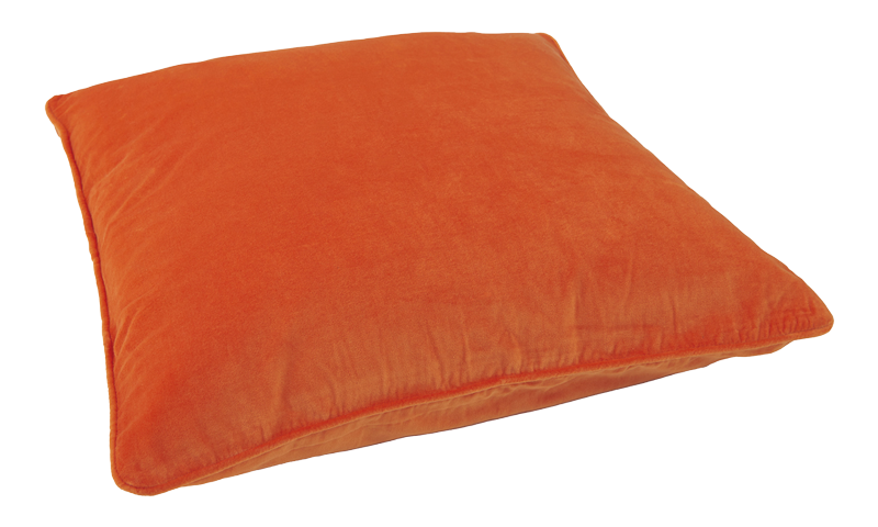 ORANGE, cushion cover, velvet