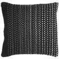 PET Outdoorkissen, SASKATOON, ecru/schwarz, mit Polyfüllung, 45x45cm