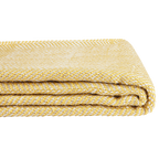 PET Outdoordecke, HERRINGBONE, yellow, 130x180cm