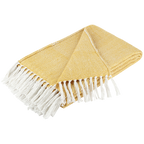 PET Outdoordecke, HERRINGBONE, yellow, 130x180cm