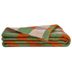 PET Outdoordecke, SQUARE, green, orange, lavender, 130x180cm