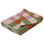 PET Outdoordecke, SQUARE, green, orange, lavender, 130x180cm