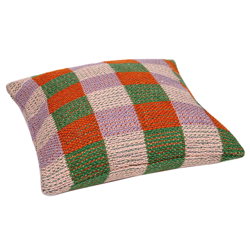 PET Outdoorkissen, SQUARE, green, orange, lavender, 45x45cm