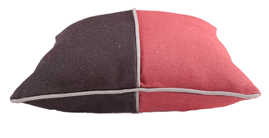 PET Outdoorkissen, PALO, rot/grau, 45x45cm