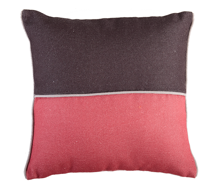 PET Outdoorkissen, PALO, rot/grau, 45x45cm