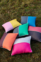 PET Outdoorkissen, PALO, rot/grau, 45x45cm