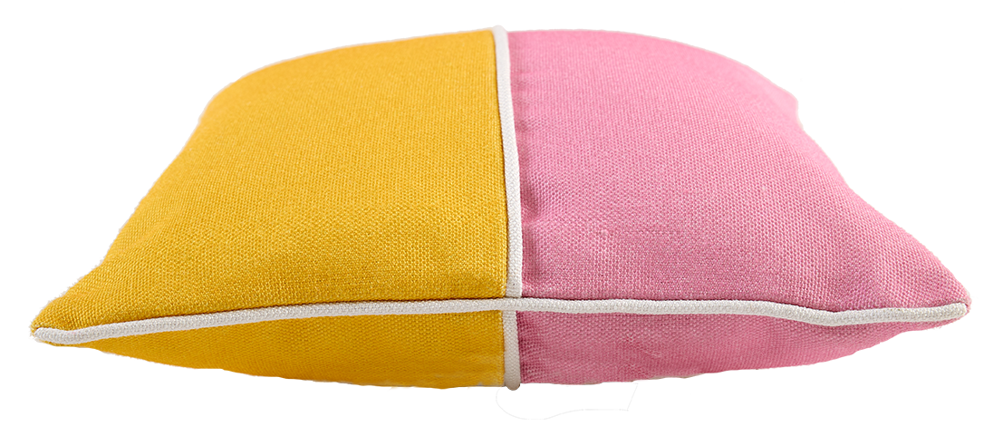 PET Outdoorkissen, PALO, gelb/pink, 45x45cm