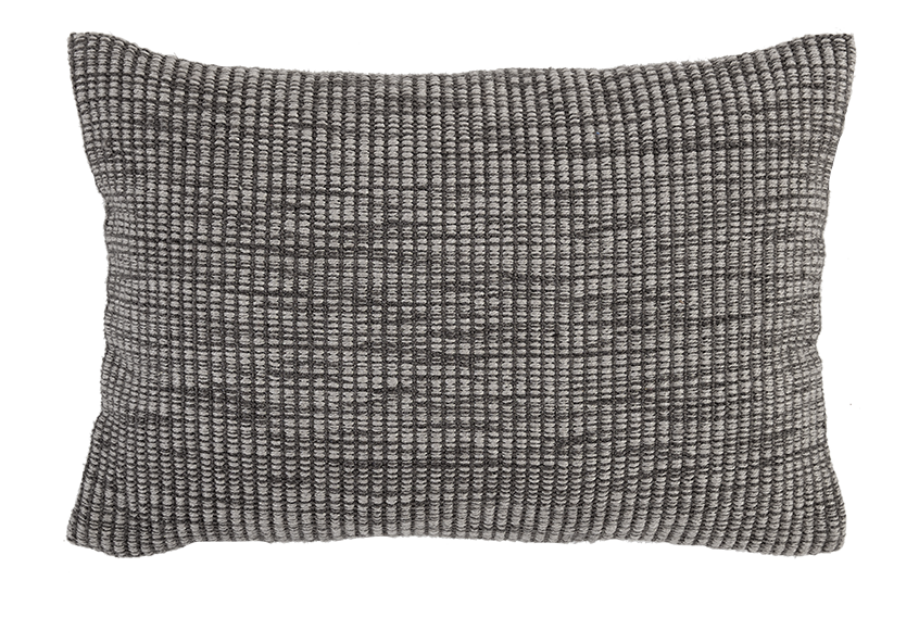 PET Outdoorkissen, MELANGE, dunkelgrau, 40x60cm