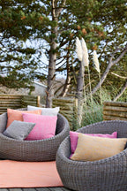 PET Outdoorkissen, MELANGE, dunkelgrau, 40x60cm