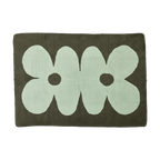 Decke, DAISY, Baumwoll-Velours, Tanne/Salbei, 150x200cm