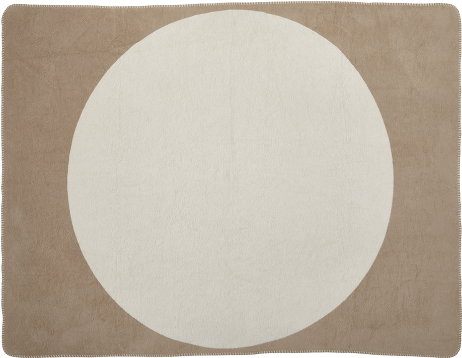 Decke, DOT, Baumwoll-Velours, creme/beige, 150x200cm