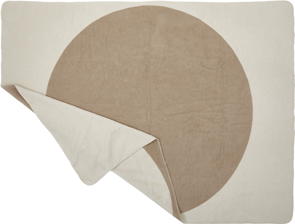 Decke, DOT, Baumwoll-Velours, creme/beige, 150x200cm