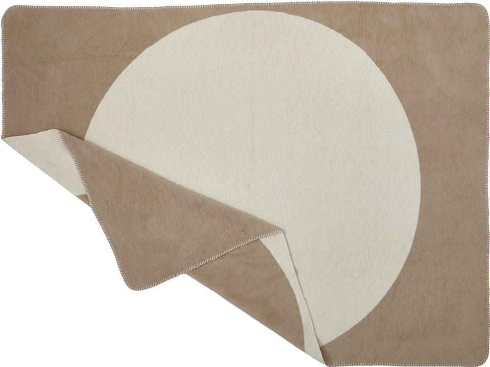 Decke, DOT, Baumwoll-Velours, creme/beige, 150x200cm