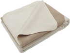 Decke, DOT, Baumwoll-Velours, creme/beige, 150x200cm