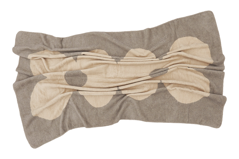 Decke, DAISY, Baumwoll-Velours, Wolke/Beige 150x200cm