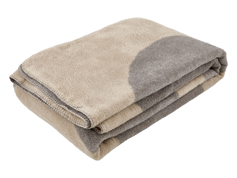 Decke, DAISY, Baumwoll-Velours, Wolke/Beige 150x200cm