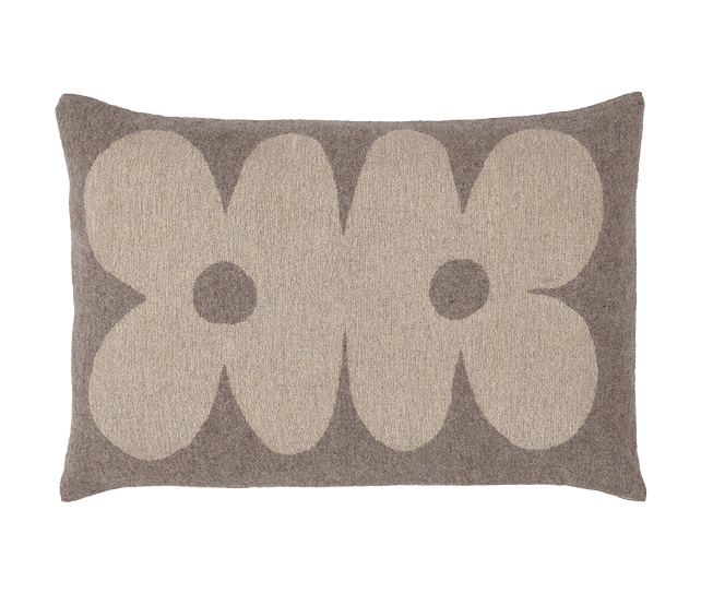 Kissenhülle, DAISY, Baumwoll-Flanell, Wolke/Beige, 40x60cm