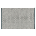 Baumwollteppich, BRAID, recycelt, GRAU/natur, 60x90cm