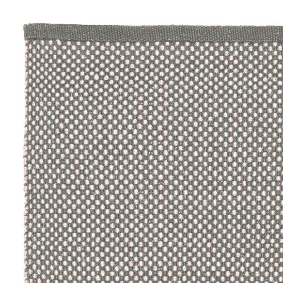 Baumwollteppich, DOTS, recycelt, GRAU/natur, 60x90cm