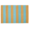 Baumwollteppich, SIESTA, recycelt, MINT/ORANGE, 60x90cm