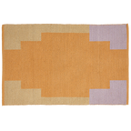Baumwollteppich, HONEY, recycelt, CORAL/SAND/LILAC, 60x90cm