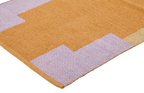 Baumwollteppich, HONEY, recycelt, CORAL/SAND/LILAC, 60x90cm