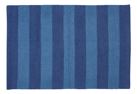 Baumwollteppich, SIESTA, recycelt, OCEAN/SAPPHIRE 60x90cm