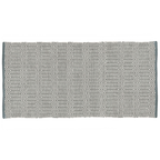 Baumwollteppich, BRAID, recycelt, GRAU/natur, 70x140cm
