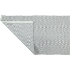 Baumwollteppich, ZIGZAG, recycelt, HELLGRAU/natur, 70x140cm