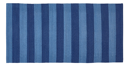Baumwollteppich, SIESTA, recycelt, OCEAN/SAPPHIRE 70x140cm