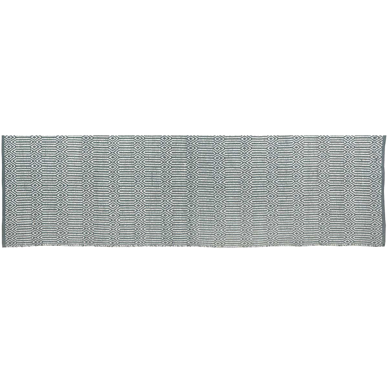 Baumwollteppich, BRAID, recycelt, GRAU/natur, 70x250cm