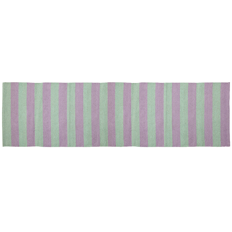 Baumwollteppich, SIESTA, recycelt, LILAC/MINT, 70x250cm