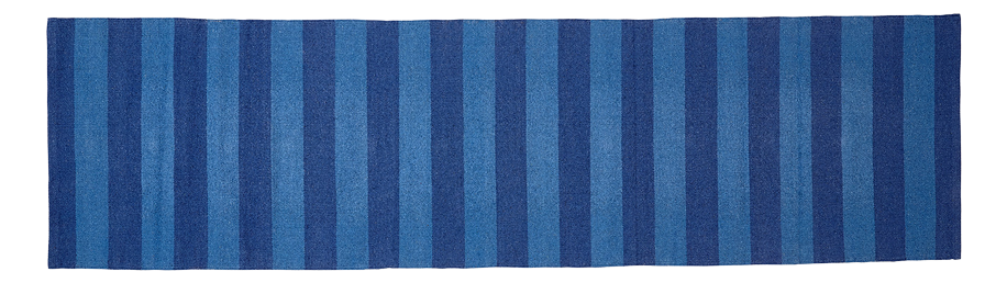 Baumwollteppich, SIESTA, recycelt, OCEAN/SAPPHIRE 70x250cm