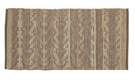 Teppichläufer aus Jute/Baumwolle, FREJA, braun, 70x140cm