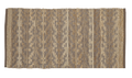 Teppichläufer aus Jute/Baumwolle, FREJA, braun, 70x140cm