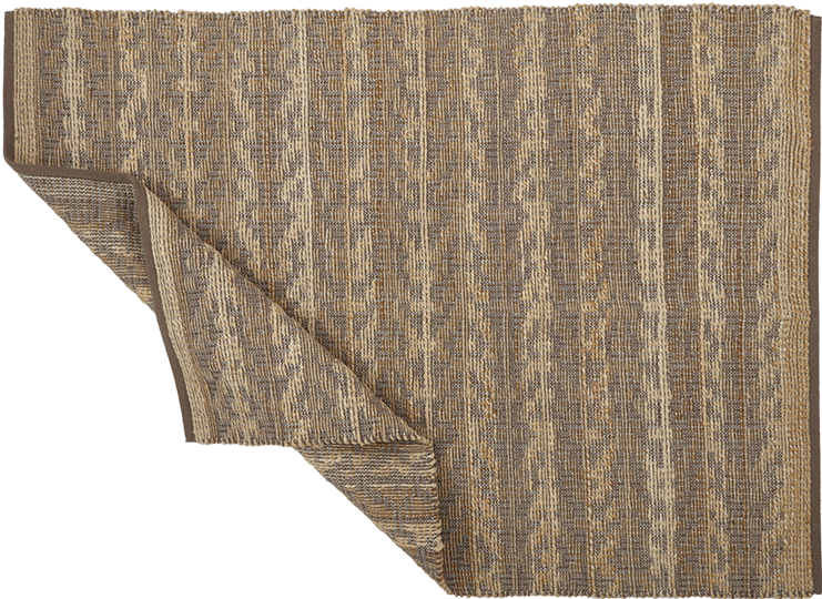 Teppichläufer aus Jute/Baumwolle, FREJA, braun, 70x140cm