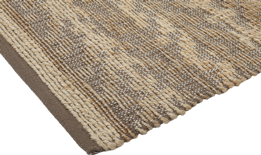 Teppichläufer aus Jute/Baumwolle, FREJA, braun, 70x140cm