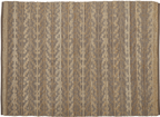 Teppich aus Jute/Baumwolle, FREJA, braun, 140x200cm