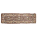 Jute Kelim, MUSCAT, cognac/grün/rosé, 70x250cm