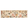 Jute Kelim, FLORA, natural/rose/pine, 70x250cm