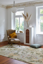 Jute Kelim, SOMERSET II, beige, moss, orange, 70x250cm