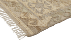 Jute Kelim, BASHIR, beige, grey, 70x250cm