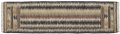 Jute Kelim, FIR, black, brown, beige, 70x250cm