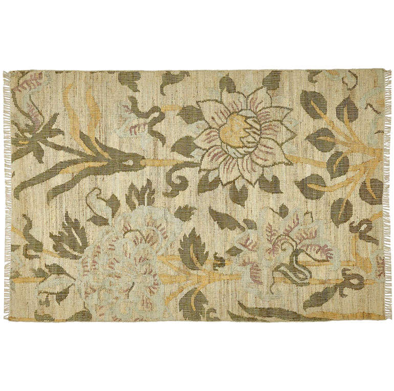 Jute Kelim, SOMERSET II, beige, moss, orange, 200x300cm