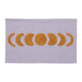Badematte, LUNA, lila/orange, Baumwolle, 55x80cm