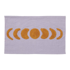 Badematte, LUNA, lila/orange, Baumwolle, 55x80cm