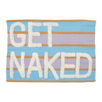 Badematte, NAKED, türkis/lila, Baumwolle, 55x80cm