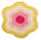 Teppich, POP, gelb/pink, Baumwolle, 60x60cm