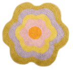 Teppich, POP, gelb/lila/pink, Baumwolle, 60x60cm